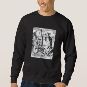 Sweatshirt Fausse Tortue Alice Au Pays des merveilles Vintage