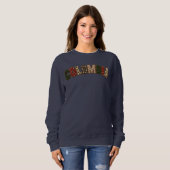 Sweatshirt Faux Patchwork Colombie Design Noël (Devant entier)