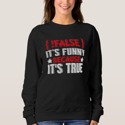 Sweatshirt Faux programmeur codant du code logiciel 3 (Devant)