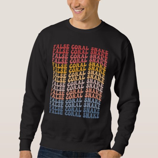 Sweatshirt Faux serpent de corail Super Retro (Devant)