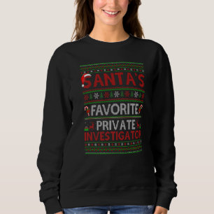 Sweatshirt Favori Xmas Père Noël S Chercheur Privé Ch