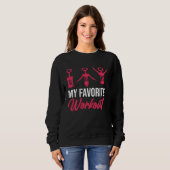 Sweatshirt Favorite Workout Wine Drinking  Drinker Sayings Gr (Devant entier)