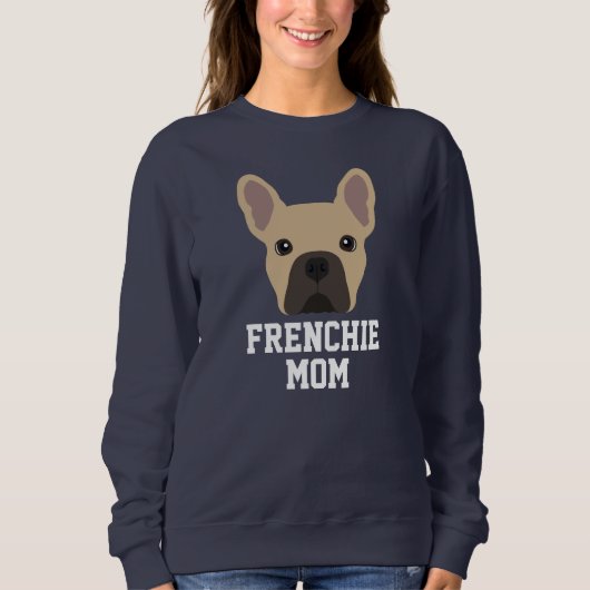 Sweatshirt Fawn Coloré Français Chien Maman (Devant)