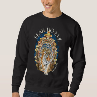 Sweatshirt Fear No Evil Christian Tiger Bible Verses Psalm 23
