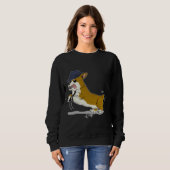 Sweatshirt Fedora Corgi (Devant entier)