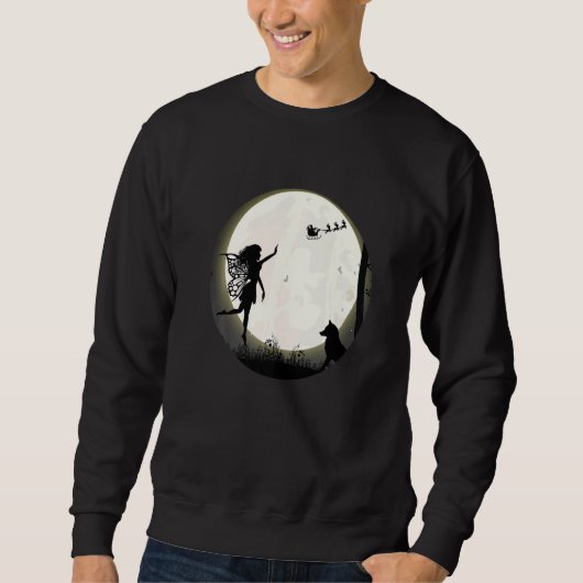 Sweatshirt Fée de jardin pour Noël (Devant)