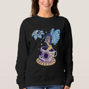 Sweatshirt Fée Sugar Crâne Mug Papillon Thé Pot Sorcière Magi