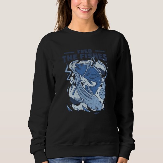 Sweatshirt Feed The Fishes Plastic Oceans Sustainability Vega (Devant)