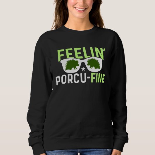Sweatshirt Feelin Porcu Fine Porcupine (Devant)