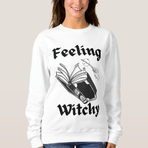 Sweatshirt Feeling Witchy Spell book drôle Halloween sorcière