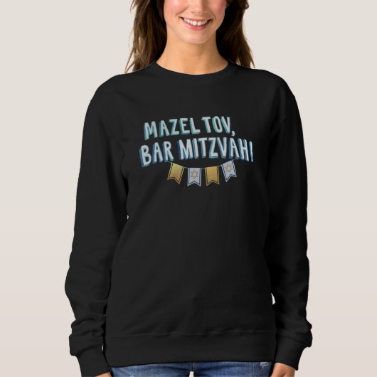 Sweatshirt Félicitations Bar Mitzvah (Devant)