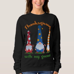 Sweatshirt Félicitations d'automne avec mes Gnomies mignonnes