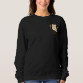 Sweatshirt Félin en fleurs (Devant)