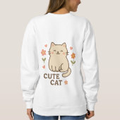Sweatshirt Feline in Bloom (Dos)