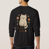 Sweatshirt Feline in Bloom (Dos)