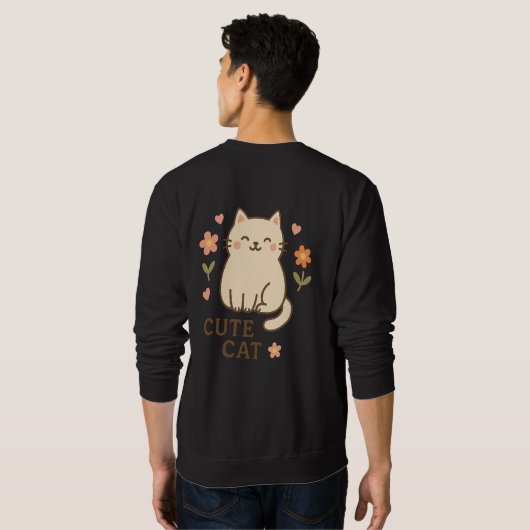 Sweatshirt Feline in Bloom (Dos entier)
