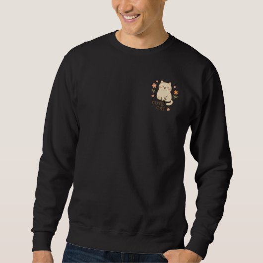 Sweatshirt Feline in Bloom (Devant)