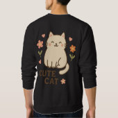 Sweatshirt Feline in Bloom (Dos)