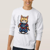 Sweatshirt Feline Samurai Warrior (Devant)