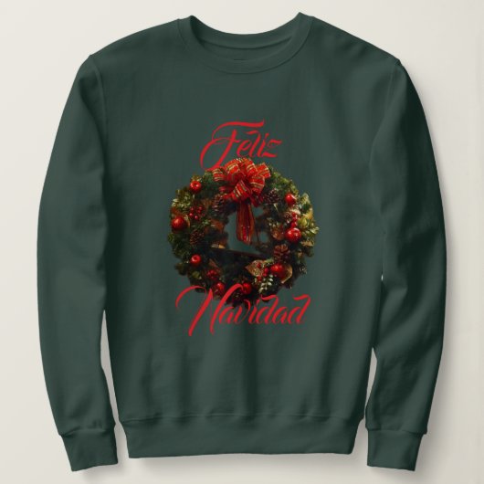 Sweatshirt Feliz Navidad (Design devant)