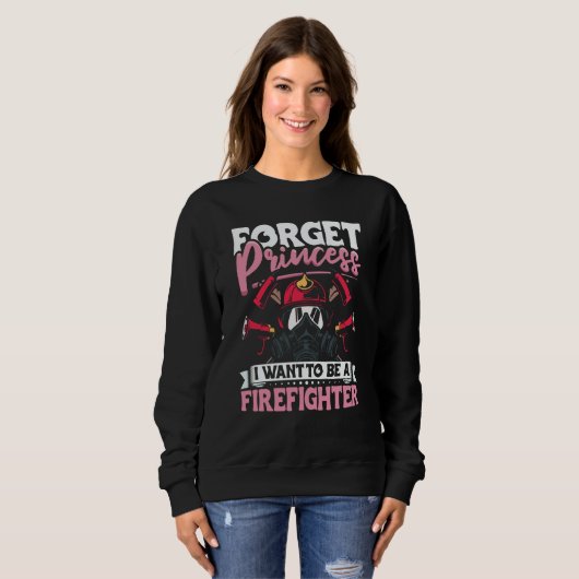 Sweatshirt Female Firefighter Fireman Apparel Firefighting fo (Devant entier)