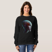 Sweatshirt Female Robot Sci Fi Cyborg Unique Futuristic Digit (Devant entier)
