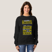 Sweatshirt Female School Librarian Definition (Devant entier)