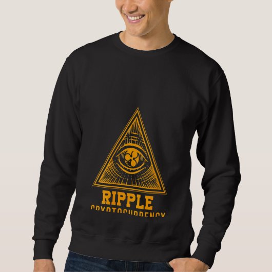Sweatshirt Femens Ripple Xrp Pyramid Crypto pièce argent Cryp (Devant)