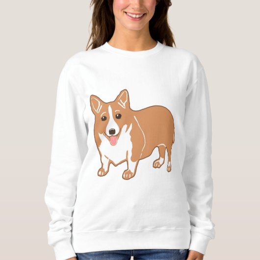 Sweatshirt féminine de Corgi (Devant)