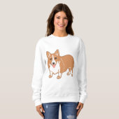 Sweatshirt féminine de Corgi (Devant entier)