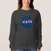 Sweatshirt féminine de la NASA (gris météorite) (Devant)