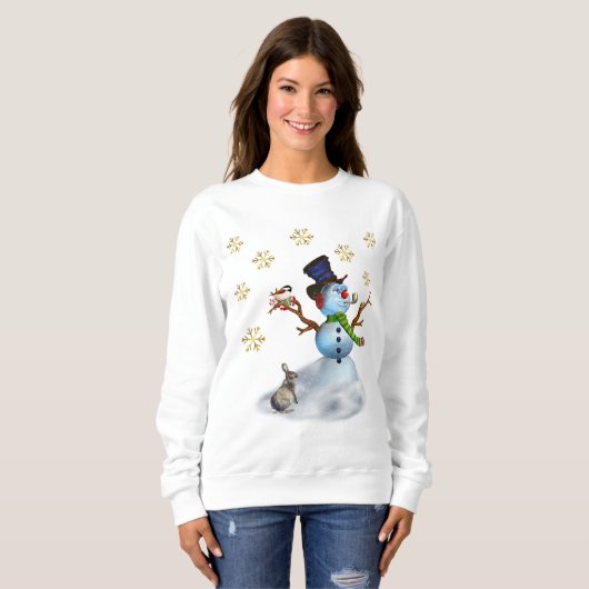 Sweatshirt féminine de Snowman  (Devant entier)