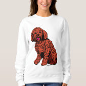 Sweatshirt féminine du Labradoodle (Devant)