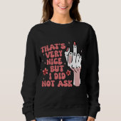 Sweatshirt Feministe sarcastique (Devant)