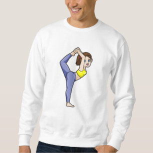 Sweatshirt Femme au Yoga Stretching exercices Legs