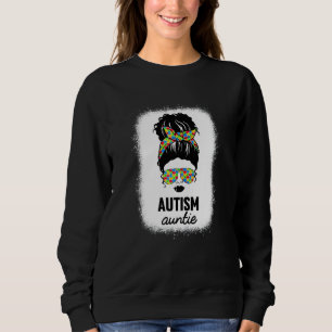 Sweatshirt Femme Autisme noir Tante Sensibilisation sur l'aut