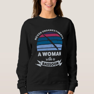 Sweatshirt Femme avec Bassoon Funny Maman femme cadeau épouse