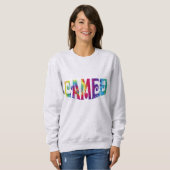 Sweatshirt femme avec logo Cravate-Dye Cameo (Devant entier)