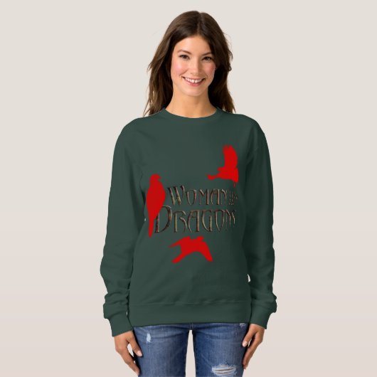 Sweatshirt Femme avec ses Dragons (Devant entier)