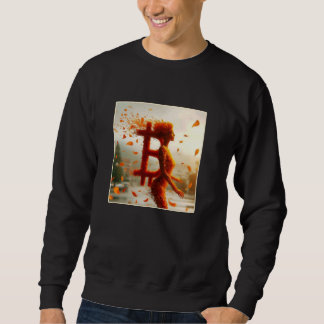 Sweatshirt Femme Bitcoin Feminine Feminine Femme Plutôt Subti