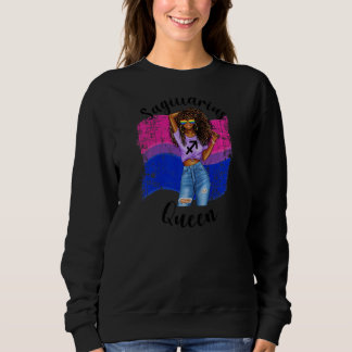 Sweatshirt Femme Black Girls Bisexual Pride Sagittarius Quee