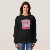 Sweatshirt Femme célibataire relation chats Allergique dire (Devant entier)
