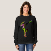 Sweatshirt Femme colorée de yoga (Devant entier)