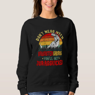 Sweatshirt Femme Cool Big Sistersaurus Dinosaur Rex Cute Mot