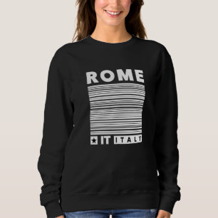 Sweatshirt Femme cool des années 80 Rome Italie Graph