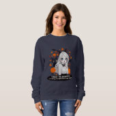 Sweatshirt Femme d'Anime avec chat noir. (Devant entier)