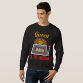 Sweatshirt Femme De Casino De La Reine De La Machine À Sous (Devant entier)