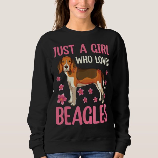 Sweatshirt Femme De Chien D'Animal Mignonne Juste Une Fille Q (Devant)
