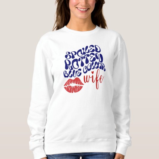 Sweatshirt Femme de collier bleu pourri (Devant)
