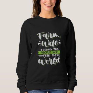 Sweatshirt Femme de la ferme pour filles d'agriculteurs Nourr
